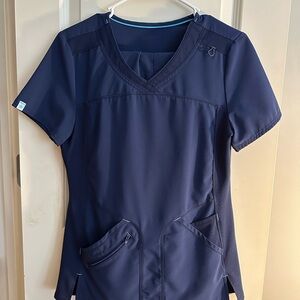 Navy Blue Scrub Top & Bottoms